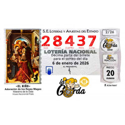 Lotería El Niño La Gorda (ADMON. DE LOTERIA N.º 3 – PALENCIA) – 28437