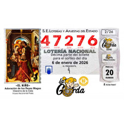 Lotería El Niño La Gorda (ADMON. DE LOTERIA N.º 3 – PALENCIA) – 47276