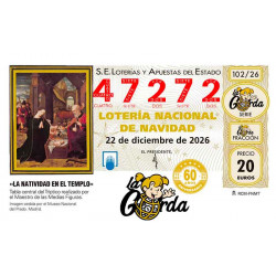 Lotería Navidad La Gorda (ADMON. DE LOTERIA N.º 3 – PALENCIA) – 47272