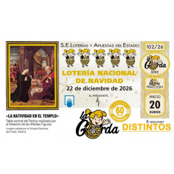 Lotería Navidad La Gorda (PALENCIA) – Escoge La Gorda (DISTINTOS)