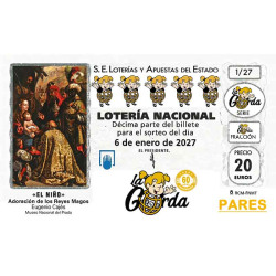 El Niño La Gorda (ADMÓN. DE LOTERIA N.º 3 – PALENCIA)  – PARES