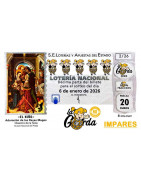 El Niño La Gorda (ADMÓN. DE LOTERIA N.º 3 – PALENCIA)  – IMPARES